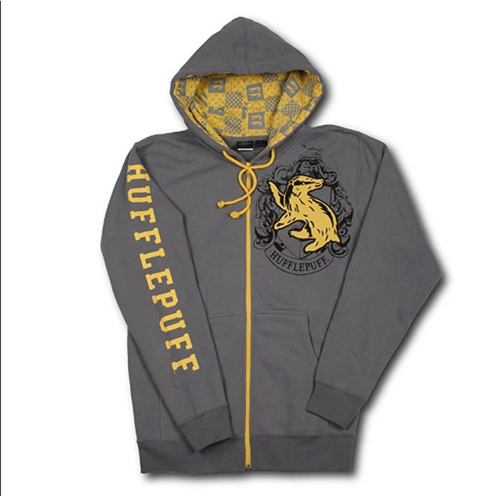 Harry Potter Hufflepuff Zip-Up Hoodie⚡️
